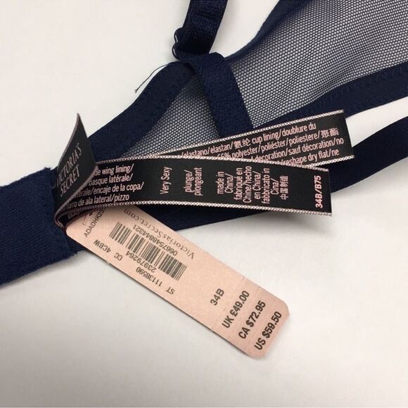 Victoria's Secret Blue Underwire Bra Intimates - Picture 6 of 6